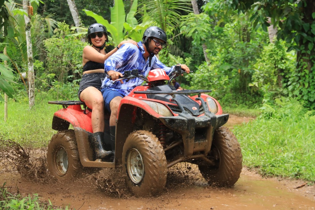ATV Waterfall River Action