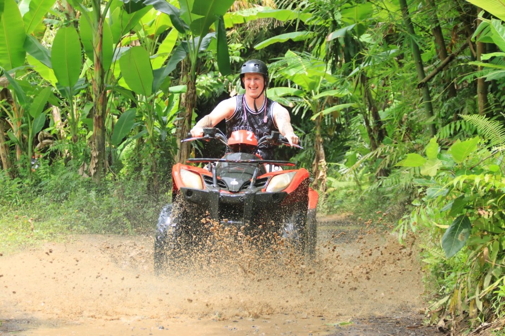 ATV Rider Water Splash